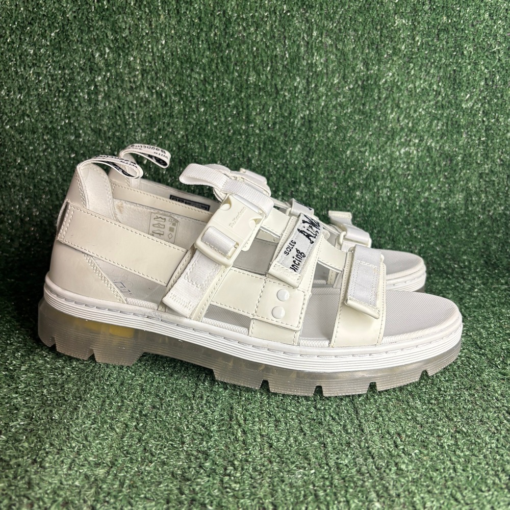 NEW Dr. Martens Pearson Iced Buckle Strap Gorpcore Sandal White Mens Size 11